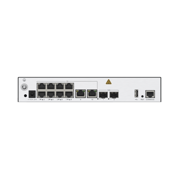 Controladora de Puntos de Acceso / 10 puertos 10/100/1000 Mbps / 2 puertos 10GE SFP+ / Hotspot 2.0 / Roaming Capa 2 y 3 / Rendimiento 10 Gbps / Soporta 256 APs / Hasta 2048 Clientes