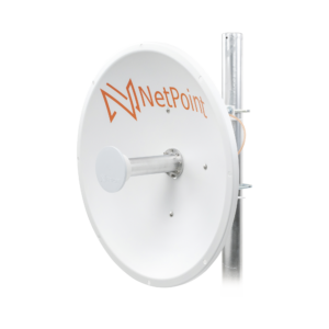 Antena Direccional de alto rendimiento / diámetro  de 60 cm / 4.9-6.4 GHz / Ganancia 30 dBi / SLANT de 45 ° y 90 ° / Ideal para 30 km / Conector N-Hembra / Montaje  y jumpers incluidos.