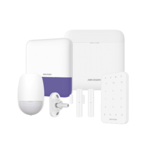 (AX PRO) KIT de Alarma AX PRO / Incluye: 1 Hub con bateria de respaldo / 1 Sensores PIR / 1 Montaje Universal para PIR / 2 Contactos Magnéticos / 1 Teclado / 1 Sirena Inalambrica Exterior / WiFi / Compatible con Hik-Connect P2P