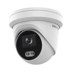 Turret IP 4 Megapixel / Imagen a color 24/7 / Lente 4 mm / Luz Blanca 40 mts / Exterior IP67 / Micrófono Integrado / WDR 120 dB / Audio y Alarma / Onvif / MicroSD