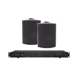 Amplificador de Audio con 2 Bocinas OL-5BK | 2 x 60W | Baja Impedancia 4 - 8Ω | Reproductor Bluetooth