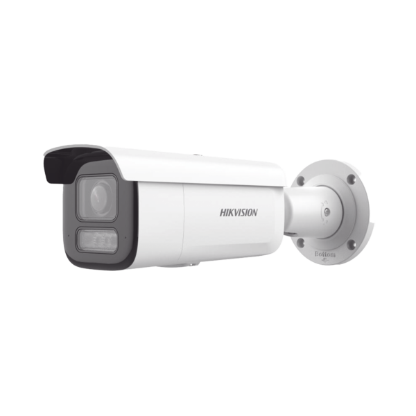 [Dual Light + 2 Micrófonos Integrados] Bala IP 2 Megapixel / Lente Mot. 2.8 a 12 mm / 60 mts Luz Blanca + 60 mts IR / ACUSENSE / Exterior IP67 / IK10 / WDR 120 dB / PoE+ / ONVIF / Alarmas I/O / Micro SD / Metal / ACUSEARCH