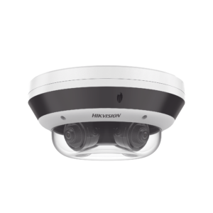 PanoVu Series / Vista Panorámica 360º / 4 Lentes Mot. 2.8 a 8 mm (4 Megapixel por Lente) / 16 Megapixel en Total / WDR 120 dB / DARKFIGHTER / Exterior IP67 / IK10 / PoE+ / 30 mts IR / Micro SD