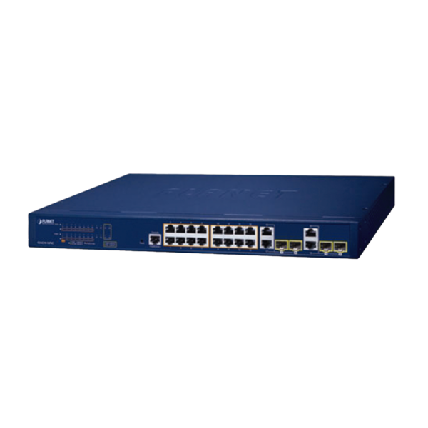 Switch Administrable PoE  Capa 2 de 16 Puertos 10/100/1000 Mbps 802.3af/at