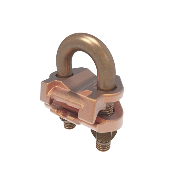 Conector Mecánico para Cable Calibre 4 a 2/0 AWG / Paralelo o 90° a Tubo de 3/8" o Varilla de 5/8" - 3/4".