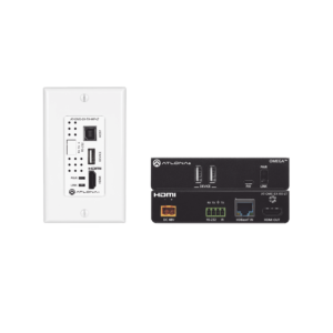 OMEGA 4K/UHD Placa de pared HDBaseT TX/RX para HDMI con USB