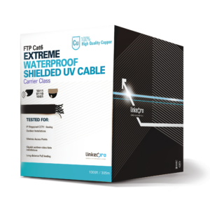 Bobina de cable de 305 Metros Cat6+ CALIBRE 23 Exterior Blindado tipo FTP para CLIMAS EXTREMOS