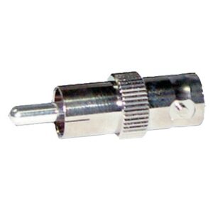 Adaptador de BNC Hembra a RCA Macho en 50 Ohm para Fono