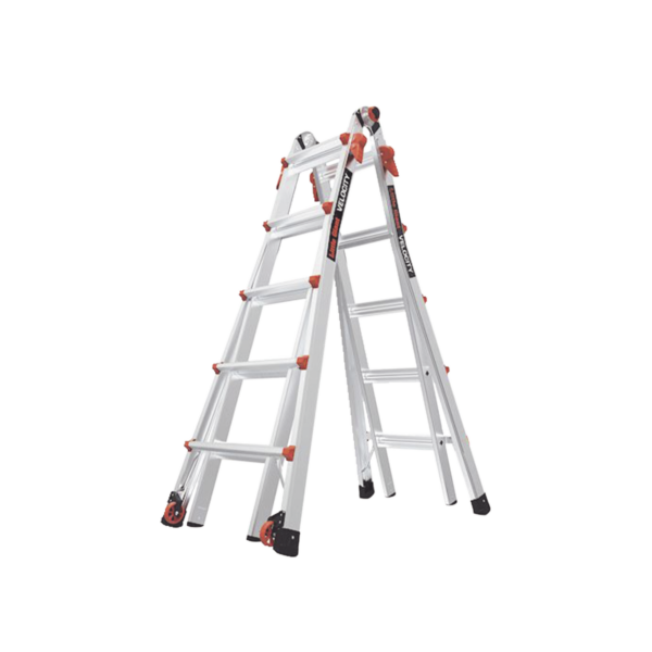 Escalera Multi-Posiciones de 6.7 m (22') para Suelos Inclinados o con Desniveles.