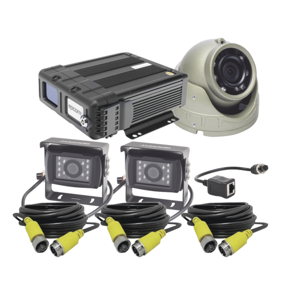 KIT DVR PARA VEHICULO /  INCLUYE /  CÁMARAS PARA INTERIOR /  CÁMARA PARA EXTERIOR