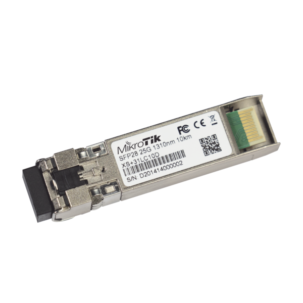 Transceptor MiniGbic XSFP+ 1G/10G/25G LC Duplex para fibra Mono Modo 10 Kms