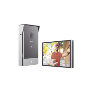 Videoportero IP Conexión a 2 Hilos / Con Monitor Wi-Fi para Interior / Frente de Calle  IP65 Uso En Exterior Debe Tener Protección / Cámara 3 Megapíxel / Llamada a la App / Apertura remota  / Soporta 2 Puertas / Ranura para Mic