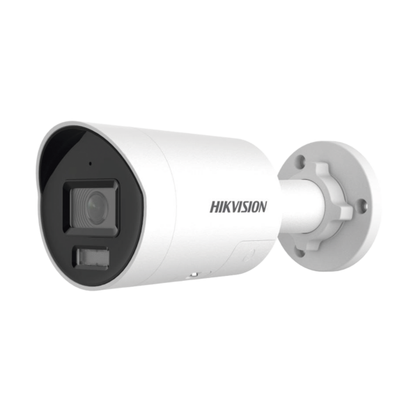 [Dual Light + ColorVu] Bala IP 8 Megapixel (4K) / Lente 2.8 mm / 40 mts IR + 40 mts Luz Blanca / Exterior IP67 / Luz Intermitente y Alerta de Audio / Micrófono Integrado / ACUSENSE (Filtro de Falsas Alarmas) / Metal / ACUSEARCH