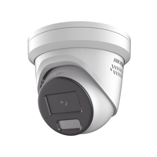 [Dual Light + ColorVu] Turret IP 8 Megapixel /  Lente 2.8 mm / 40 mts IR + 40 mts Luz Blanca / Exterior IP67 / Luz Intermitente y Alerta de Audio / Micrófono Integrado / Videoanaliticos (Filtro de Falsas Alarmas) / ACUSEARCH