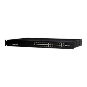 Switch EdgeMAX administrable de 24 puertos Gigabit con PoE+/PoE Pasivo 24V + 2 Puertos SFP