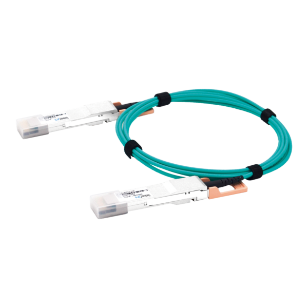 Cable AOC QSFP-DD de 400 Gbps a 400 Gbps / Cable de fibra óptica Activo / Longitud: 1 metro