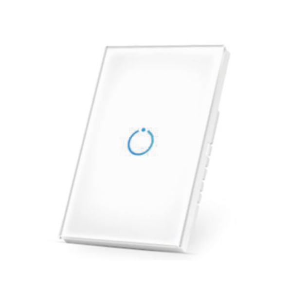 (ZWAVE) Interruptor On/Off panel táctil touch inalámbrico Zwave Plus 1 boton. Compatible con Hubitat HC8