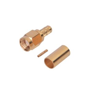 Conector SMA Macho Inverso de anillo plegable para cable RG-142/U