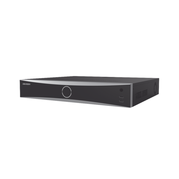 NVR 12 Megapixel (4K) / 32 canales IP / AcuSense (Evita Falsas Alarmas) / Reconocimiento Facial / 4 Bahías de Disco Duro /  HDMI en 4K / Alarmas I/O