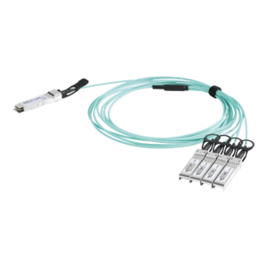 Cable AOC QSFP+ de 40 Gbps a 4x 10 Gbps / Cable de fibra óptica Activo / Longitud: 1 metro