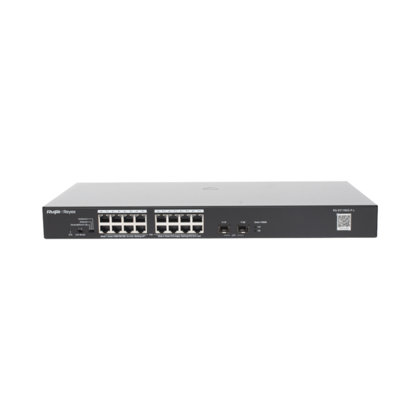 Switch PoE+ No Administrable con 18Puertos Gigabit y 2 Uplinks Gigabit