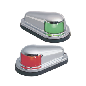 Set de Luces Laterales de Montaje Horizontal con Carcasa de Acero para Embarcaciones a Vela o a Motor de Menos de 12 Metros