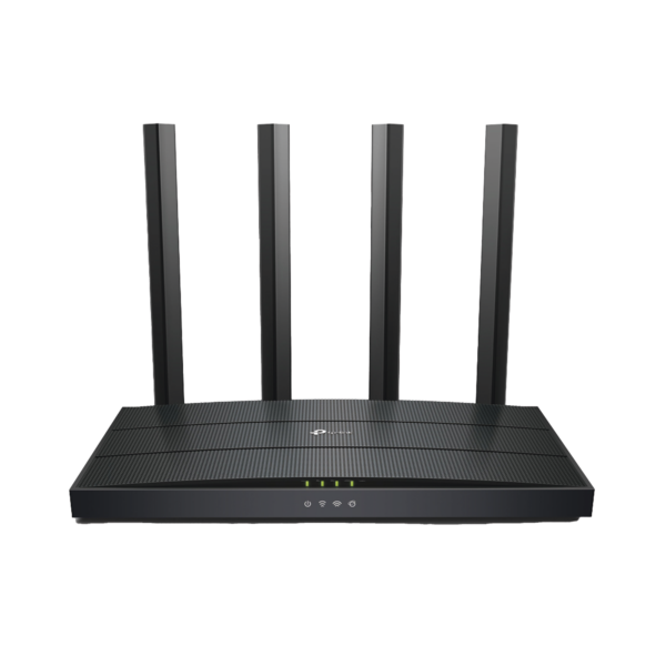 Router WiFi 6 AX 1500Mbps / MU-MIMO 2X2 y OFDMA / 1 Puerto WAN 10/100/1000 Mbps / 3 Puertos LAN 10/100/1000 Mbps / 4 Antenas / Conexión Inalámbrica OneMesh