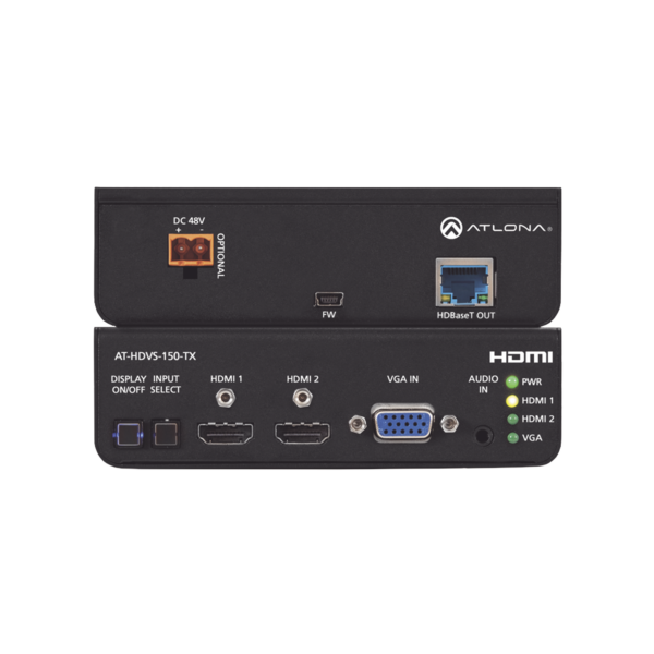 Transmisor HDBaseT de 3 entradas (VGA y HDMI)