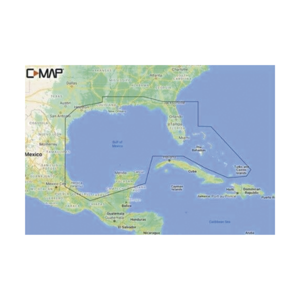 M-NA-Y204-MS C-MAP REVEAL del Golfo de México y Bahamas