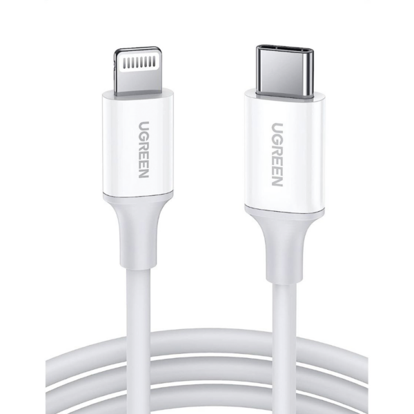 Cable USB-C a Lightning | 1 Metro | Certificado MFi | Carga Rápida 60W | 480 Mbps | PD | Conector C94 | Adecuado para iPhone