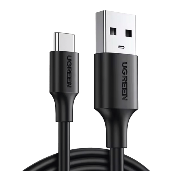 Cable USB-A a USB-C | 1 Metro | Carga y Sincronización de Datos | Carga Rápida 60W | Datos 5 Gbps | QC 3.0/2.0 | FPC | AFC | Protección Integrada | Duradero y Flexible| Caja ABS | Cubierta de TPE | Color Negro.