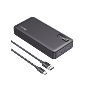 Power Bank 20000mAh | 22.5W | 1 USB-C | 2 USB-A | PD3.0 | QC4.0/3.0/2.0 | FPC | AFC | SPC | PPS | Carga 3 veces más Rápido | Protección Integrada| Material Ignifugo | UL94 V-0 | Pantalla Inteligente | Aprobado por Aerolíneas.