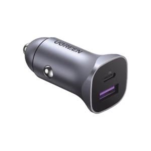 Cargador de Auto 30W | 2 Puertos USB-A y USB-C | Carga Rápida | Compatible con Vehículos de 12 y 24 VCD | PD3.0