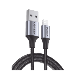 Cable USB-A a Lightning | 1 Metro | Certificado MFi | Carga Rápida 5V/2.4 A | 480 Mbps | Conector C94 | Adecuado para iPhone