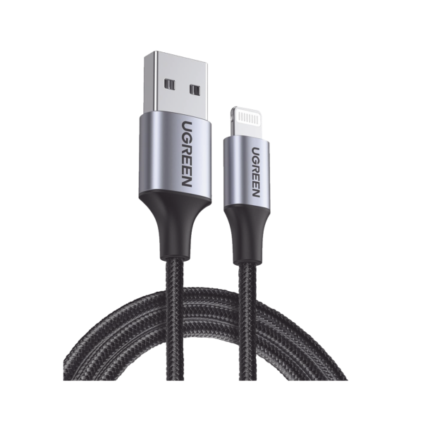 Cable USB-A a Lightning | 1 Metro | Certificado MFi | Carga Rápida 5V/2.4 A | 480 Mbps | Conector C94 | Adecuado para iPhone