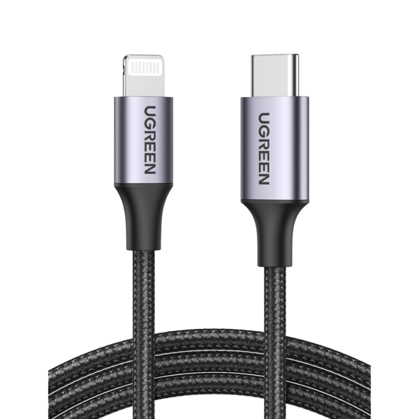 Cable USB-C a Lightning | 2 Metros | Certificado MFi | Carga Rápida 60W | 480 Mbps | Conector C94 | Adecuado para iPhone