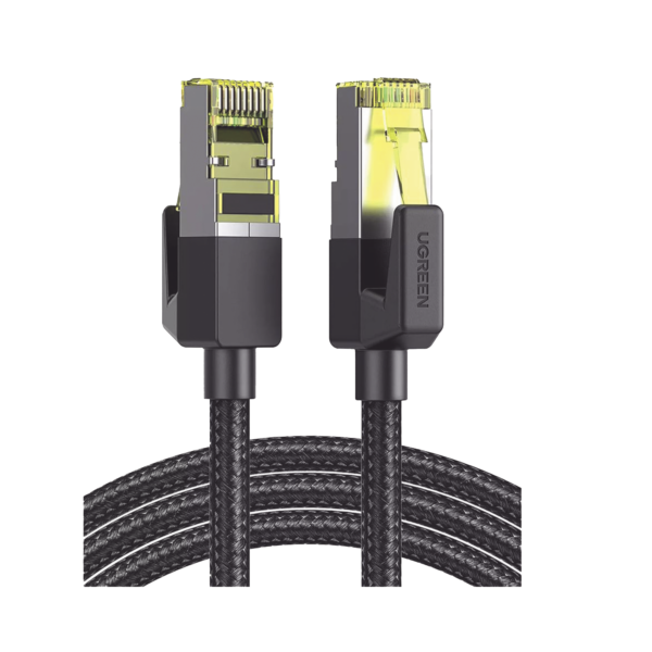 Cable Ethernet Cat7 CLASS?F/FTP Redondo con Malla de Nylon 1 Metro