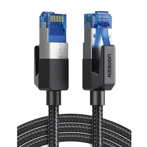 Cable Ethernet Cat8 CLASS?F/FTP Redondo con Malla de Nylon 5 Metros