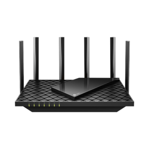 Router WiFi 6 Doble Banda / AX5400 MU-MIMO 4X4 y OFDMA / 1 puerto WAN 10/100/1000 Mbps / 4 puertos LAN 10/100/1000 Mbps / 1 puerto USB 3.0 /  6 potentes antenas / Administración App (Tether) o Página web / Protección HomeShield