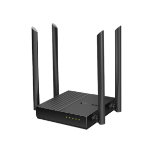 Router Inalámbrico AC 1200 / Doble Banda MU-MIMO / 1 puerto WAN 10/100/1000 Mbps / 4 puertos LAN 10/100/1000 Mbps / Compatible con EasyMesh / Administración Web o App Tether