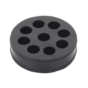 Inserto de Caucho de 4" Con Nueve Orificios para Cable de 1/2 in
