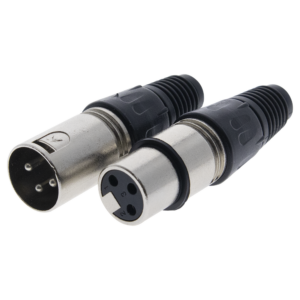 Kit Conector XLR Hembra + XLR Macho | Ideal para Conexiones de Micrófonos