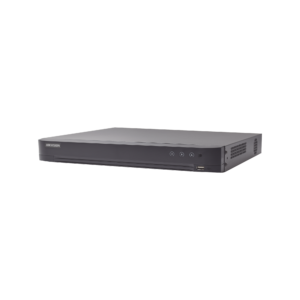 DVR 8 Canales TURBOHD + 8 Canales IP / 8 Megapixel (4K) / Audio de dos vías por Coaxitron / ACUSENSE / Reconocimiento Facial / 1 Bahía de Disco Duro / Salida de Video en 4K / H.265+