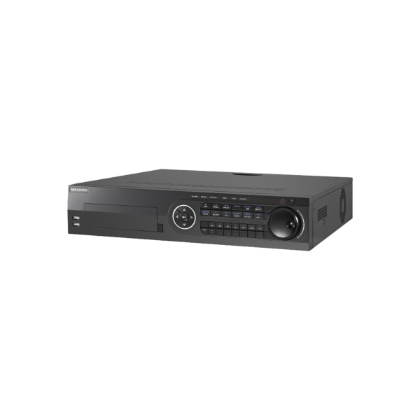 DVR 16 Canales TurboHD + 8 Canales IP / 3K / 5 Megapixel /  8 Bahías de Disco Duro / 16 Entradas de Audio Fisicas (Microfono por Separado) / Audio por coaxitron / Acusense / 16 Entradas de Alarma / POS / H.265+