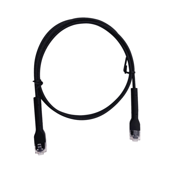 Cable de Parcheo Ultra Slim Con RJ45 Flexible UTP Cat6 - 1 m Negro Diámetro Reducido