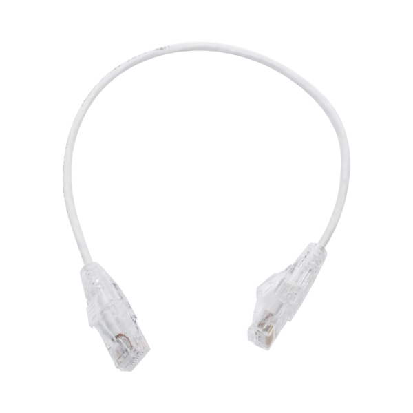 Cable de Parcheo Slim UTP Cat6 - 30 cm Blanco