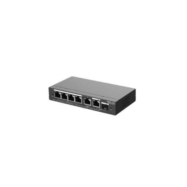 Switch Administrable con 4 puertos Gigabit PoE