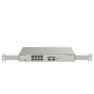 Switch Administrable PoE Capa 2 con 8 puertos Gigabit PoE 802.3af/at + 2 SFP para fibra 1Gb