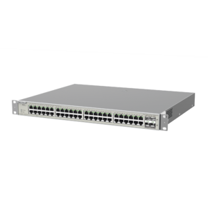 Switch Administrable Capa 3 con 48 puertos Gigabit PoE 802.3af/at + 4 SFP+ para fibra 10Gb