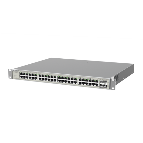 Switch Administrable Capa 3 con 48 puertos Gigabit PoE 802.3af/at + 4 SFP+ para fibra 10Gb